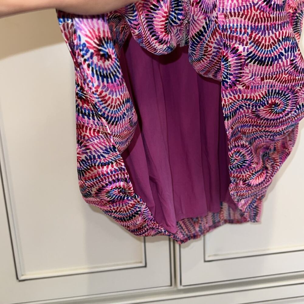 POLIN art MOI BNWT pink swirl patterned midi - Picture 5 of 8